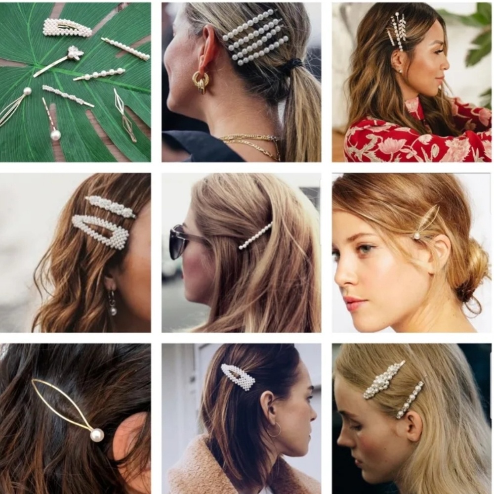 Pearl Hair Pins 3 piece set - Picture 2 of 8